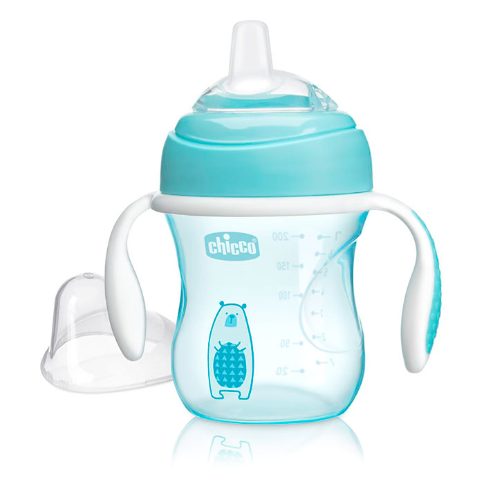 CHICCO Vaso de Transición Mix&Match Azul 4 Meses+