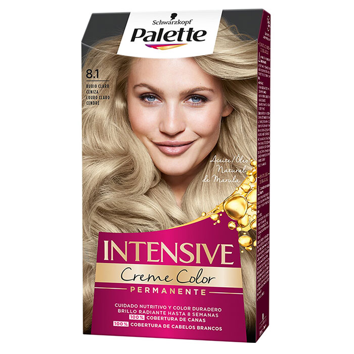 Palette Salon Colors Tinte Cabello Nº 8.1 Rubio Claro Ceniza