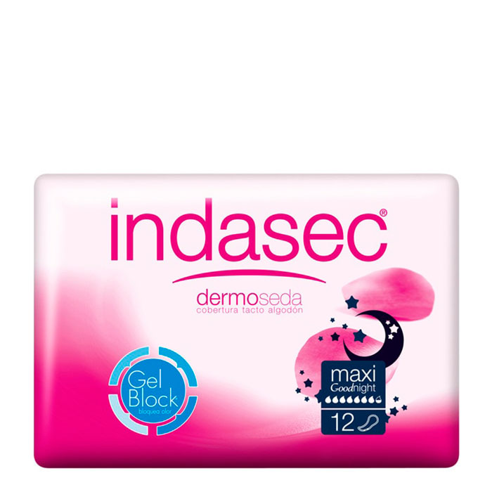 Indasec Compresa Dermoseda Maxi Noche | Precio, Comprar