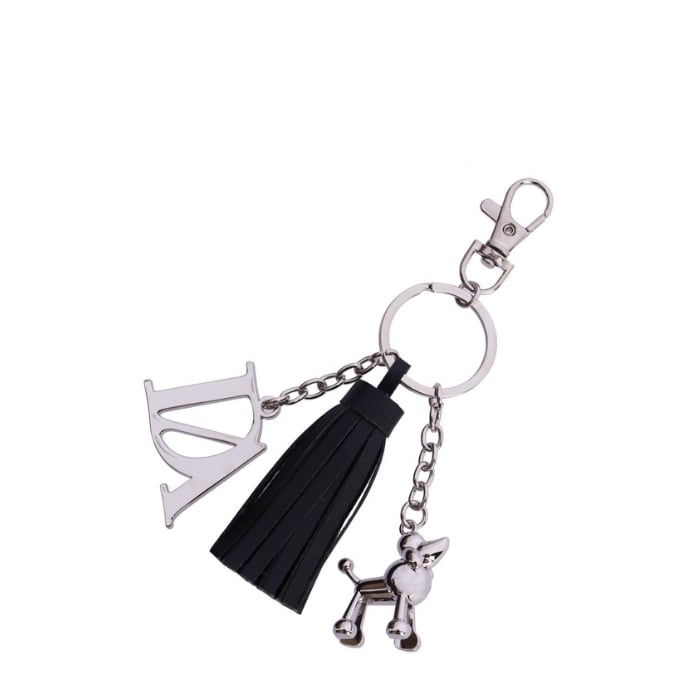 Don Algodón Llavero Charm Negro Plata | Paco Perfumerías