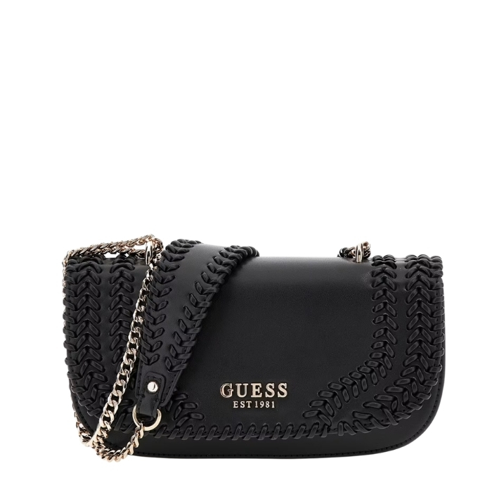 Guess Mini Bolso Bandolera Tatum Negro | Paco Perfumerías