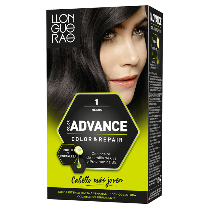 LLONGUERAS Color Advance Tinte Nº 1 Negro