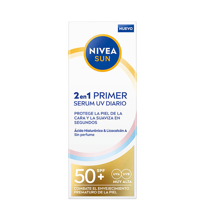 Nivea Protector facial 2en1 Primer Serum UV SPF50+ | Comprar