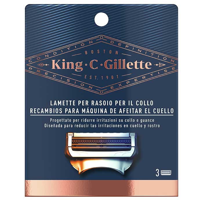 Gillette KING C. GILLETTE Maquinilla de Cuello Recambios // Precio, Comprar