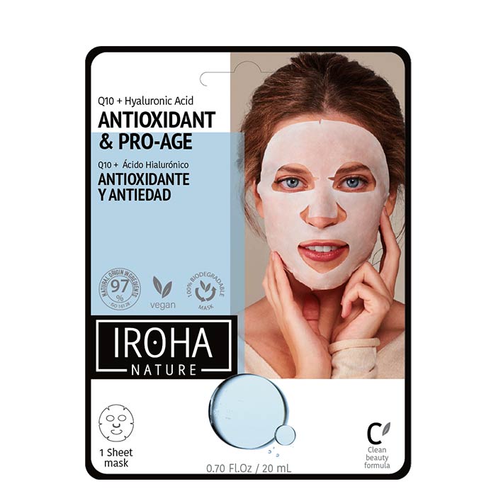 Iroha Nature Mascarilla Antioxidante y Antiedad Q10