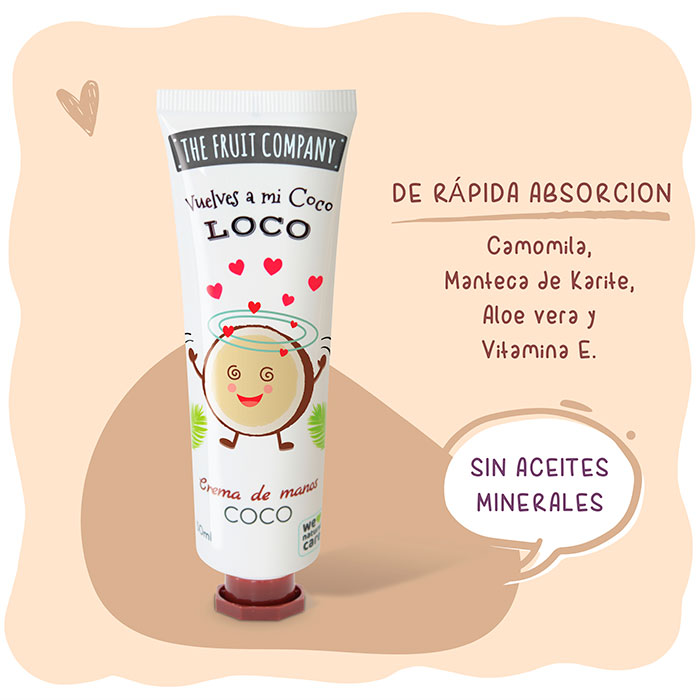 Crema de manos coco - The Fruit Company - 50ml