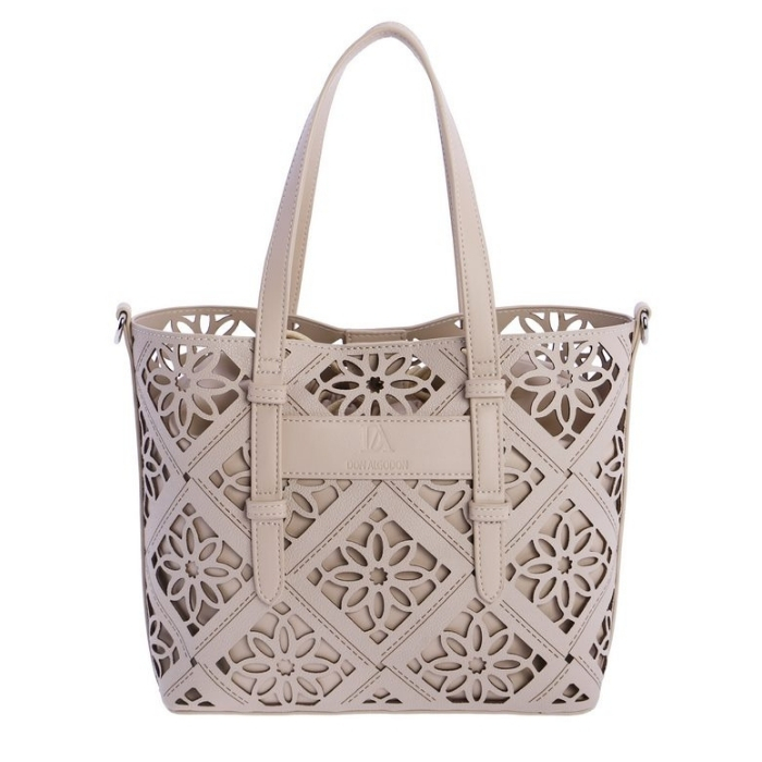 Don Algodón Bolso de Hombro Tote Calado Arena | Comprar