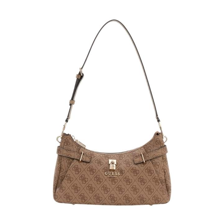 Guess Bolso de Hombro Yesba Marrón | Paco Perfumerías