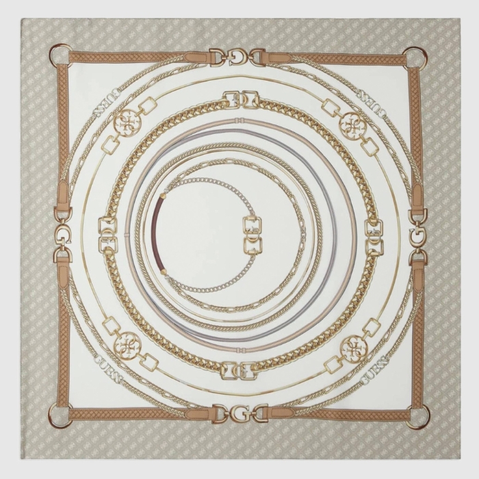 Guess Foulard Estampado Beige | Comprar