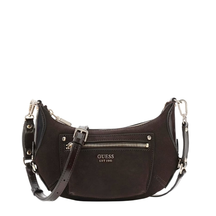 Guess Bolso Marsha Piel Marrón Oscuro | Paco Perfumerías