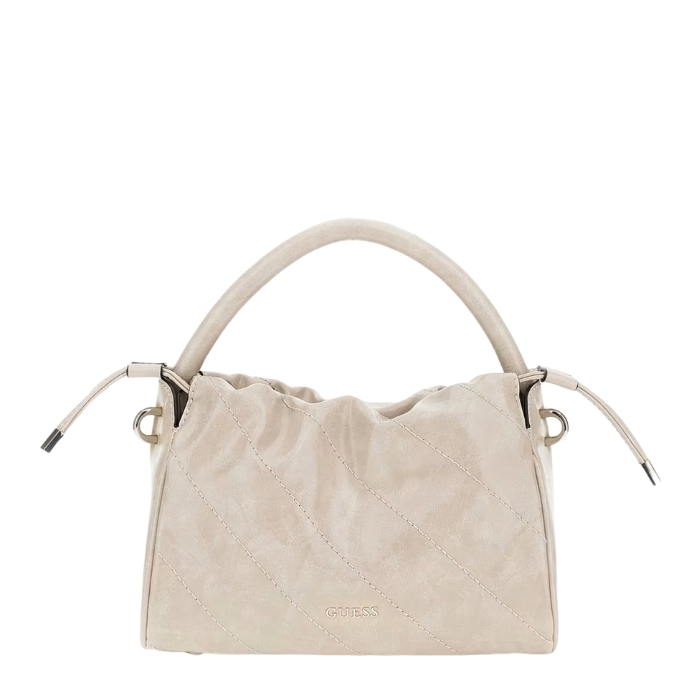 Guess Mini Bolso de Mano Amys Beige | Paco Perfumerías