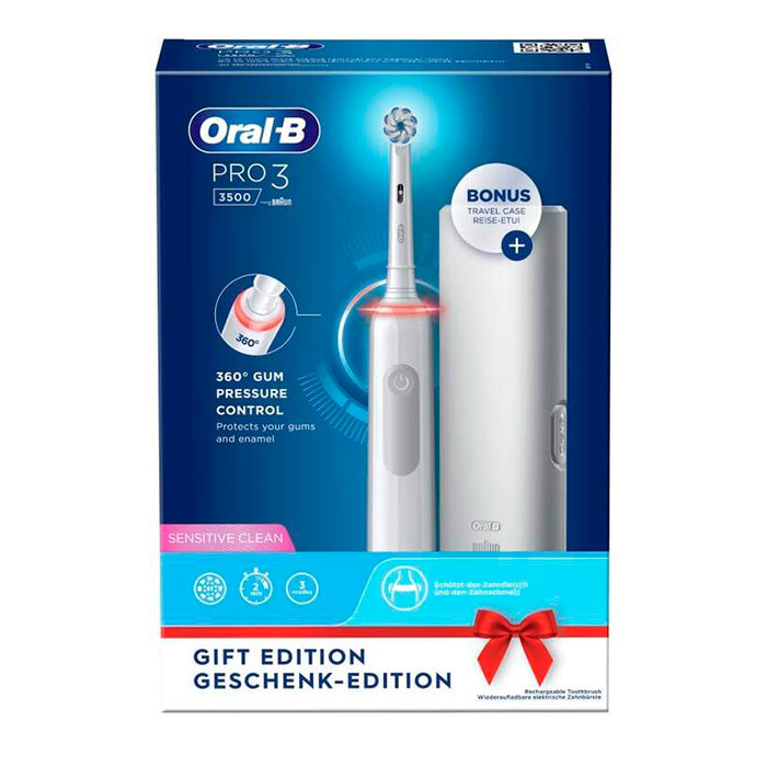 Oral-B Pro 3/3500 Sensitive Clean Cepillo Eléctrico Pack