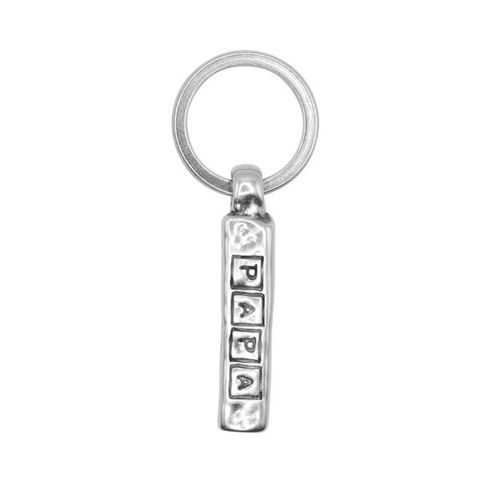 Ciclón Llavero Papá Monolito Color Plata | Paco Perfumería
