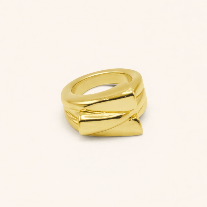 Ciclón Anillo Espiral Oro | Paco Perfumerías