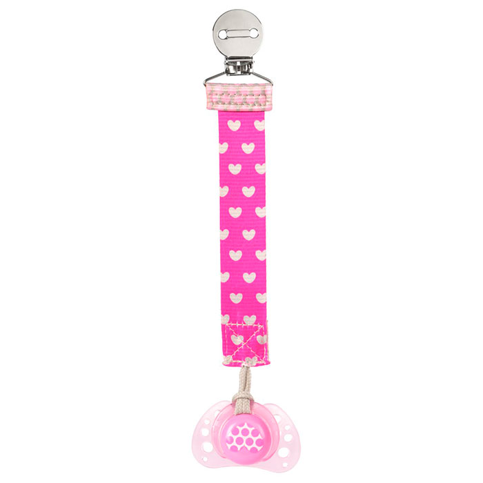 CHICCO Clip Protege Chupetes Fashion Rosa 0 Meses+