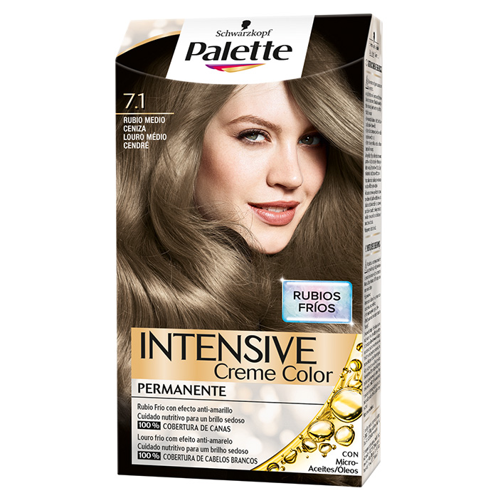 Palette Intensive Creme Color Nº 7.1 Rubio Medio Ceniza