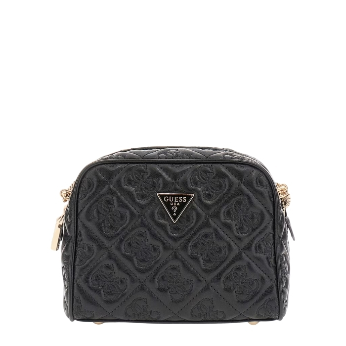 Guess Mini Bolso Bandolera Adelasia Negro | Paco Perfumerías
