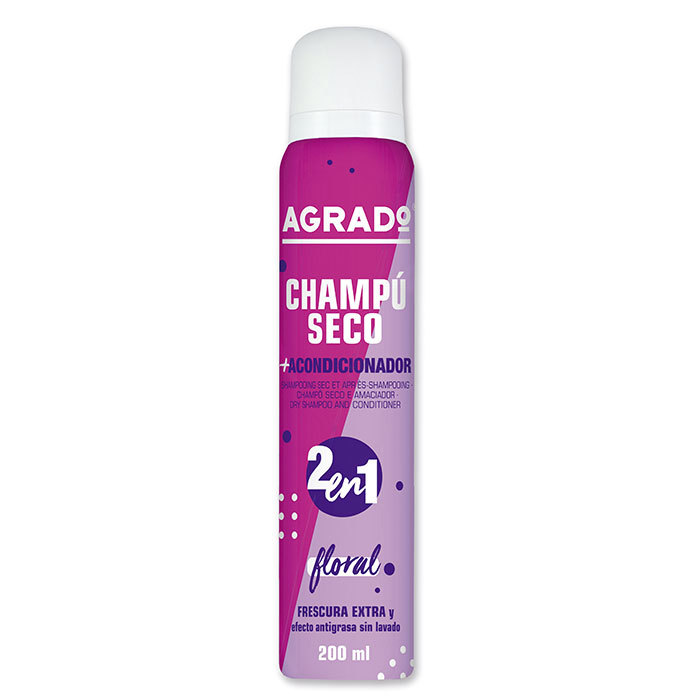 Agrado Champú Seco y Acondicionador 2 en 1 Floral