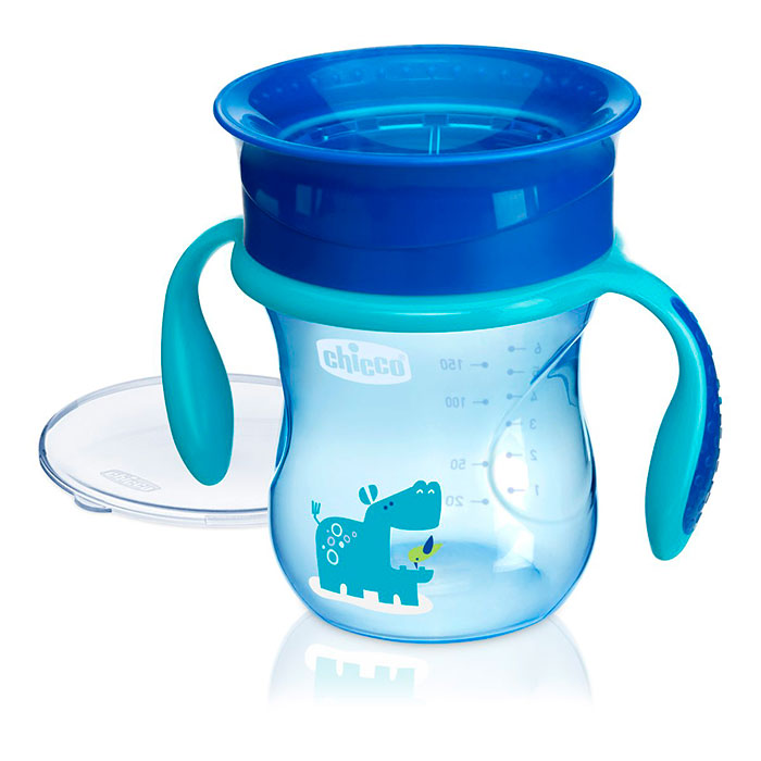 CHICCO Vaso Evolutivo Perfect 360º Mix&Match Azul 12 Meses+