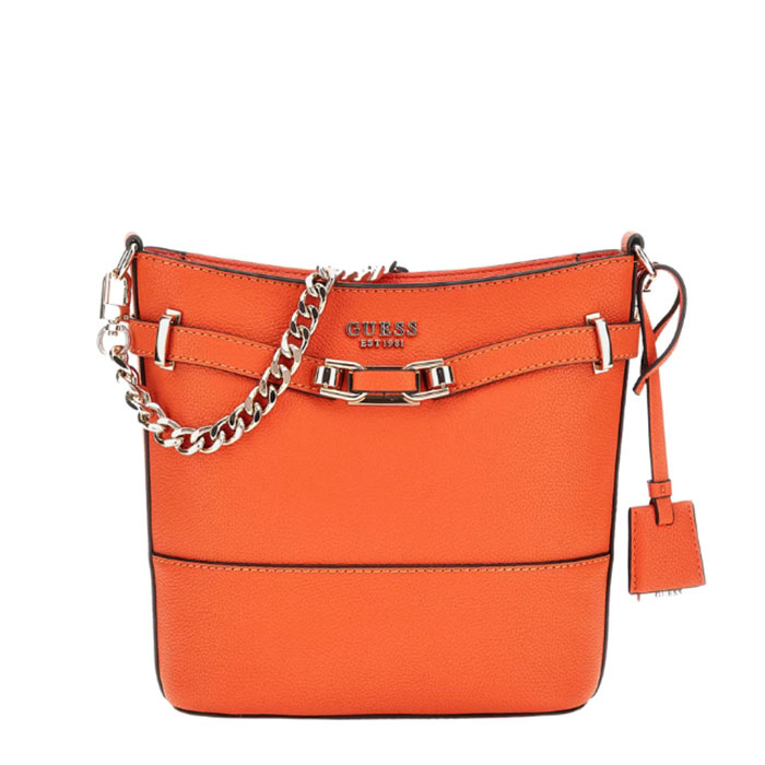 Guess Mini Bolso Cubo Silvye Orange | Paco Perfumerías