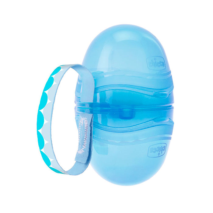 CHICCO Portachupetes Doble Azul