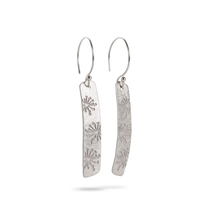 Pendientes Ari Placa Color Plata | Paco Perfumerias