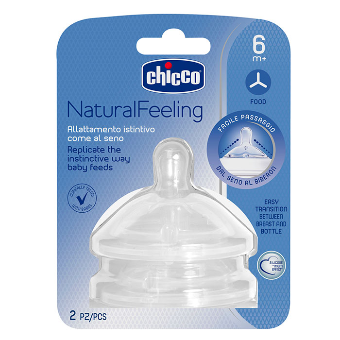 CHICCO Tetina NaturalFeeling Flujo Papilla 6 Meses+