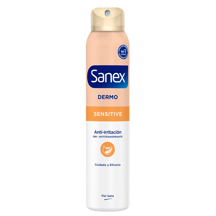 Desodorante Spray Dermo+ Sensitive 72H Antitranspirante Sanex 200Ml