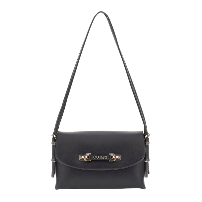 Guess Bolso de Hombro Lefia Negro | Paco Perfumerías